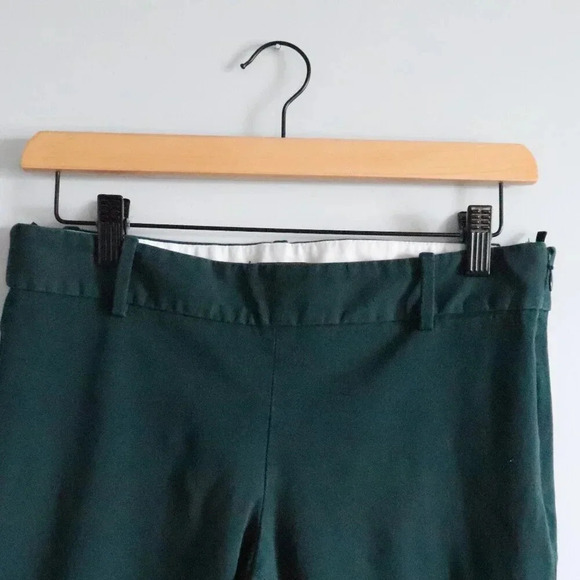 Aritzia Babaton Ellis Size 6 Green Women's Straight Leg Ankle Trouser Pants - Picture 2 of 14